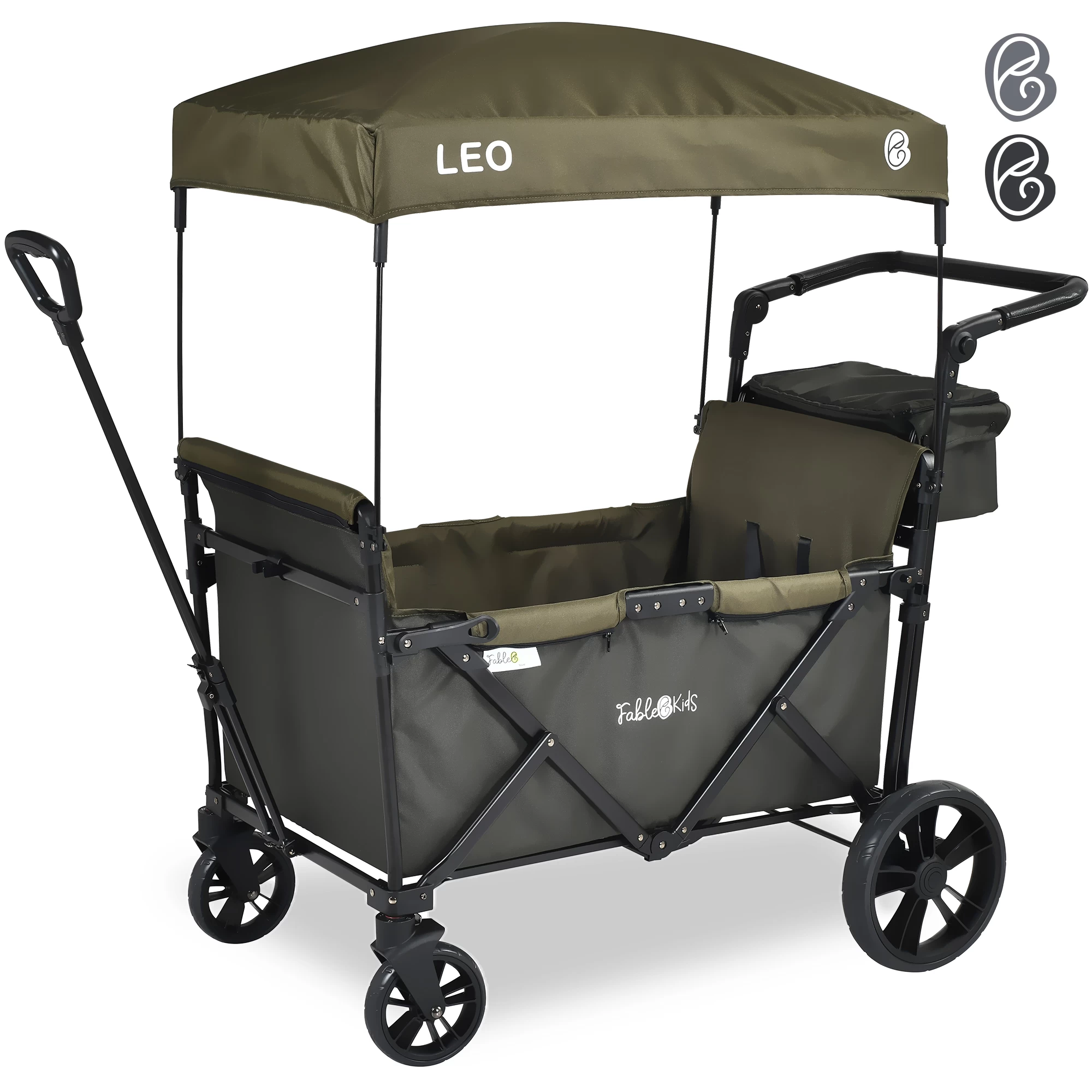 Xe kéo dã ngoại Fable Kids LEO X2 lite - Safari Green