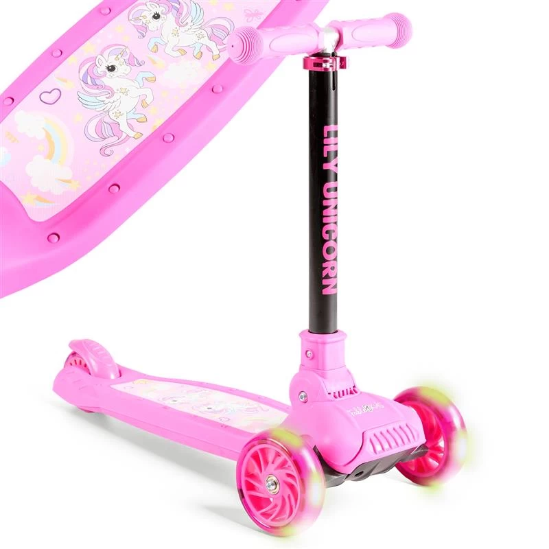 Xe trượt scooter trẻ em bánh xe phát sáng LED - Phiên bản LILY UNICORN